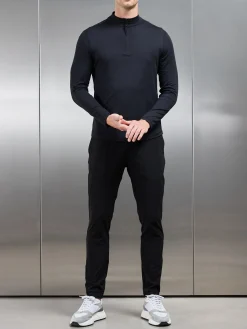 Active Essential Half Zip - Black