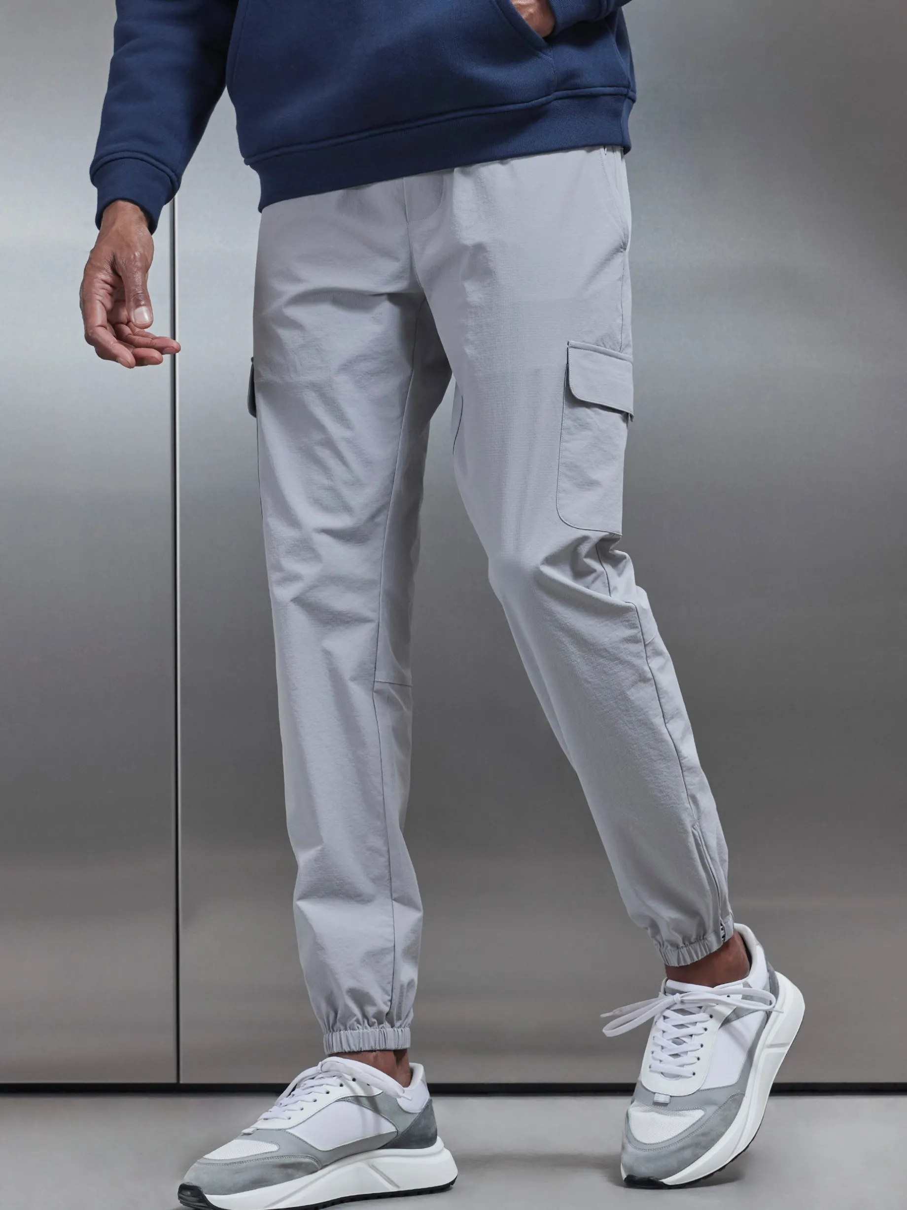 Active Technical Cuffed Cargo Pant - Mid Grey