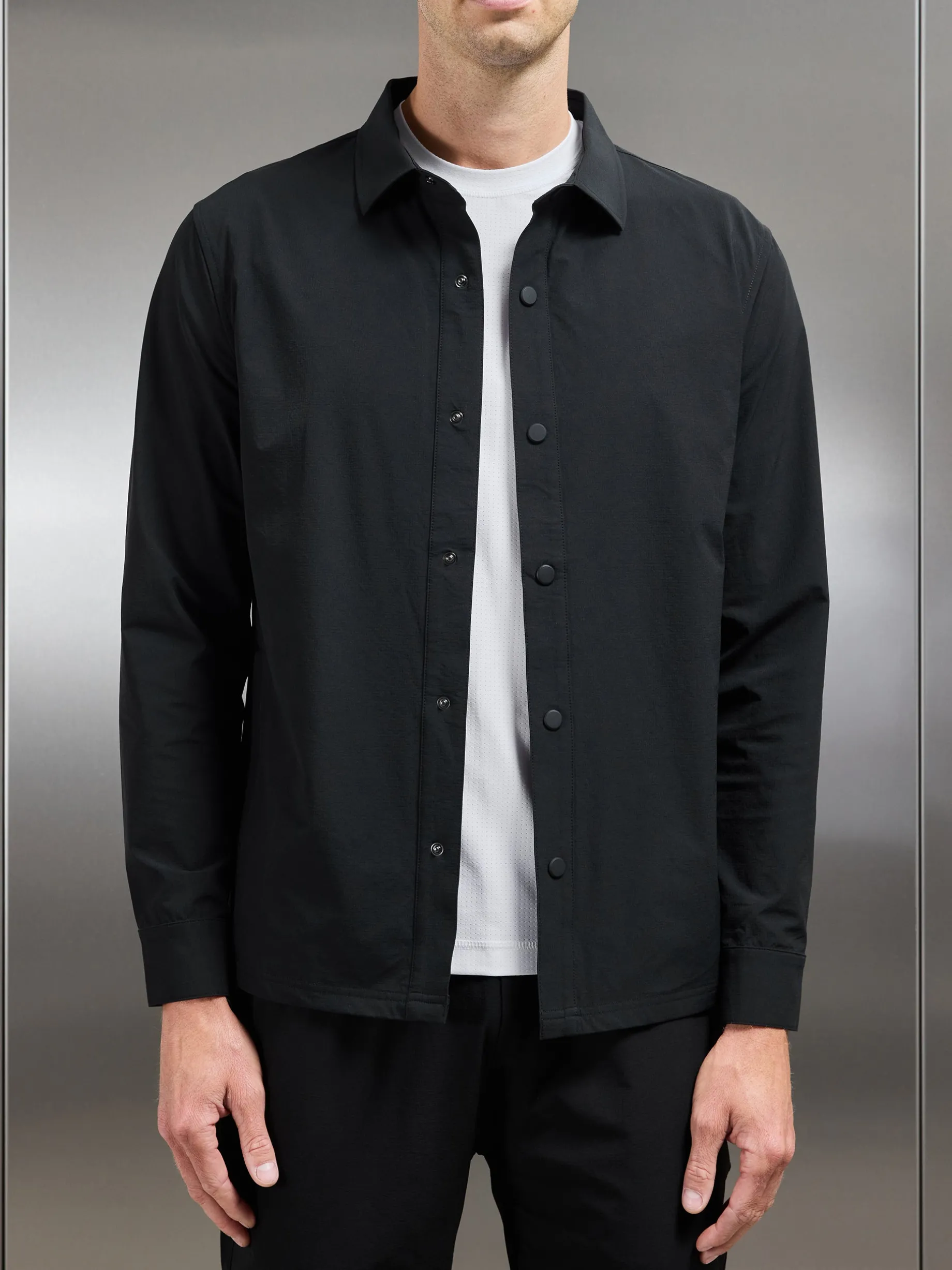 Active Technical Overshirt - Black