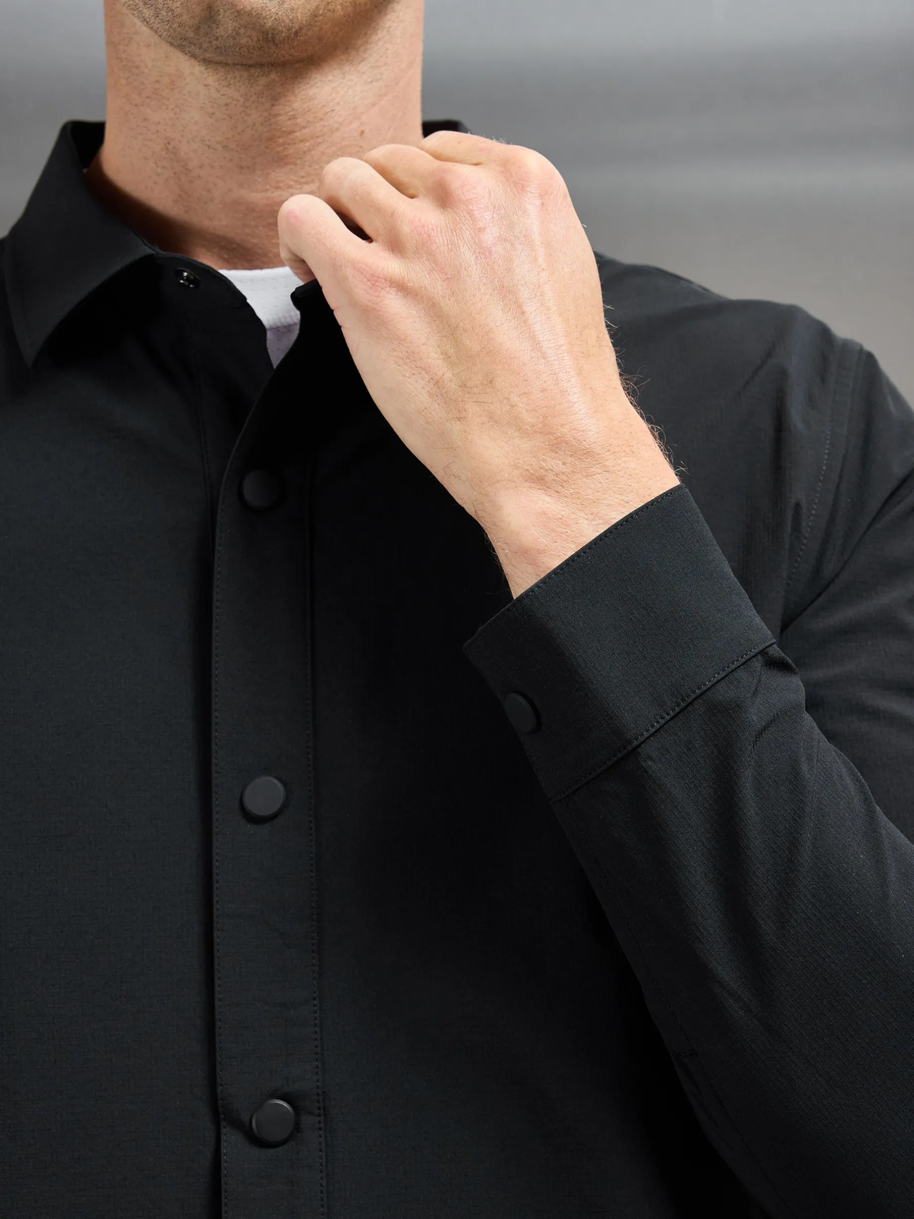 Active Technical Overshirt - Black