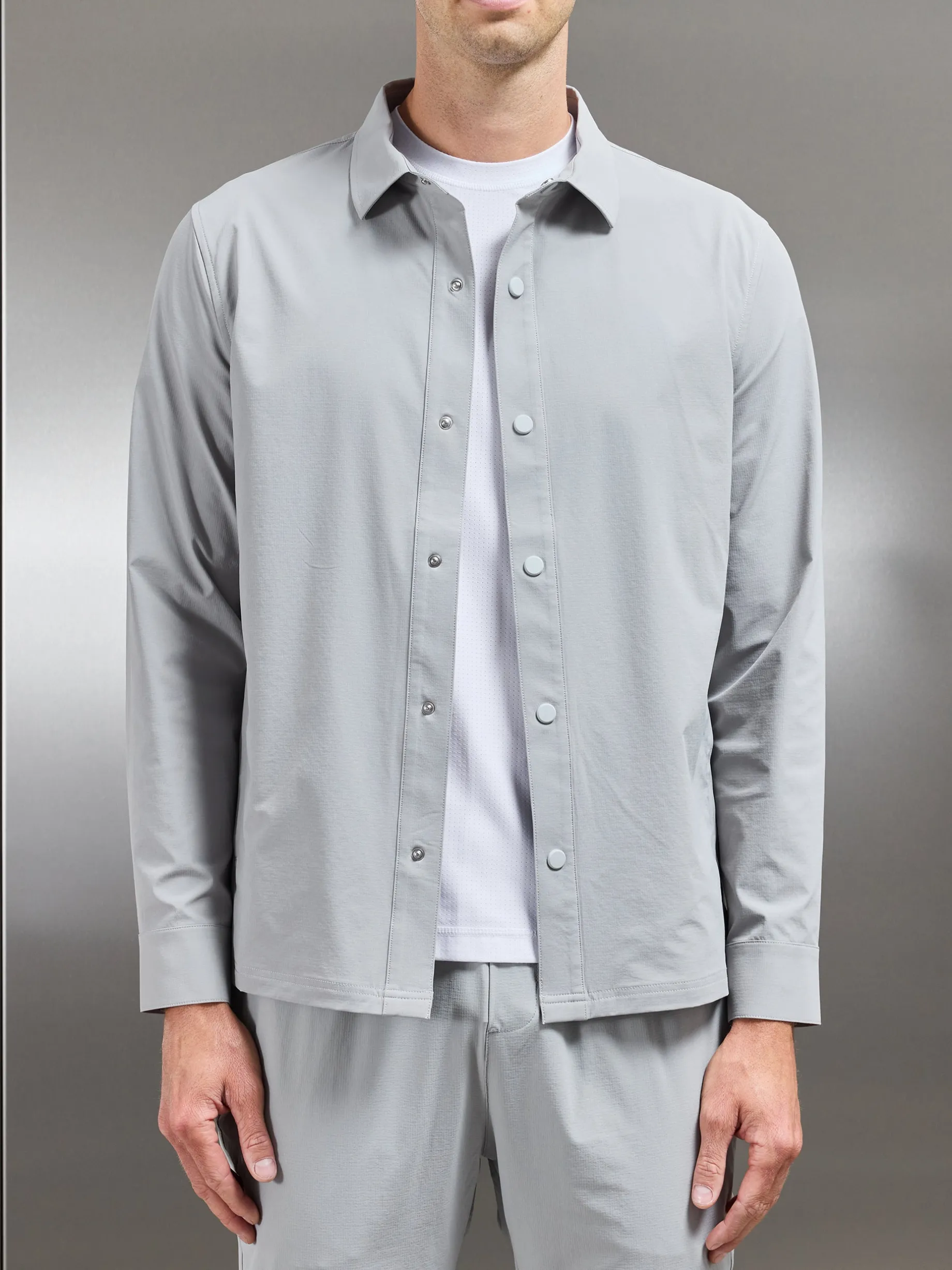 Active Technical Overshirt - Mid Grey