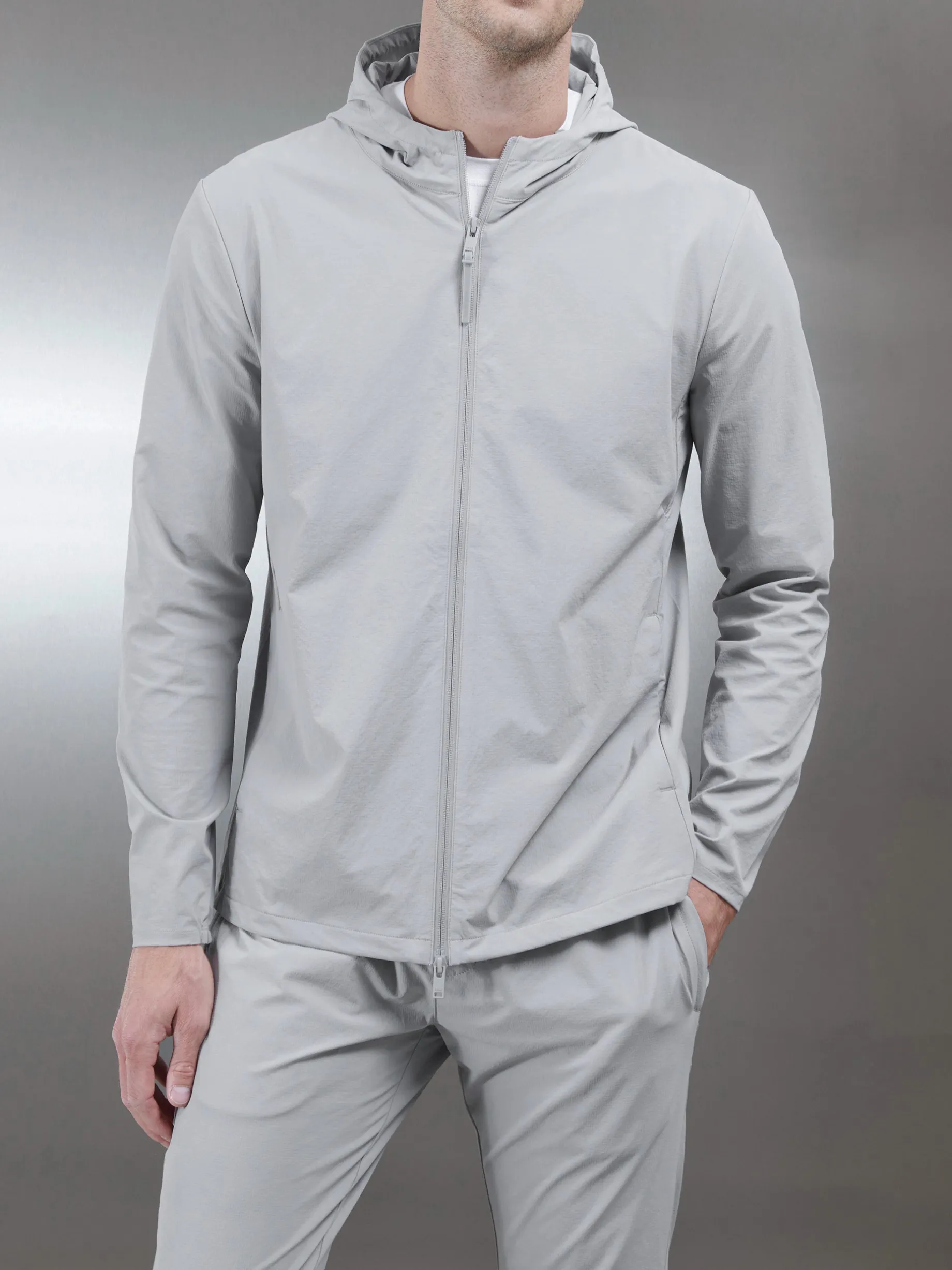 Active Technical Windbreaker - Mid Grey