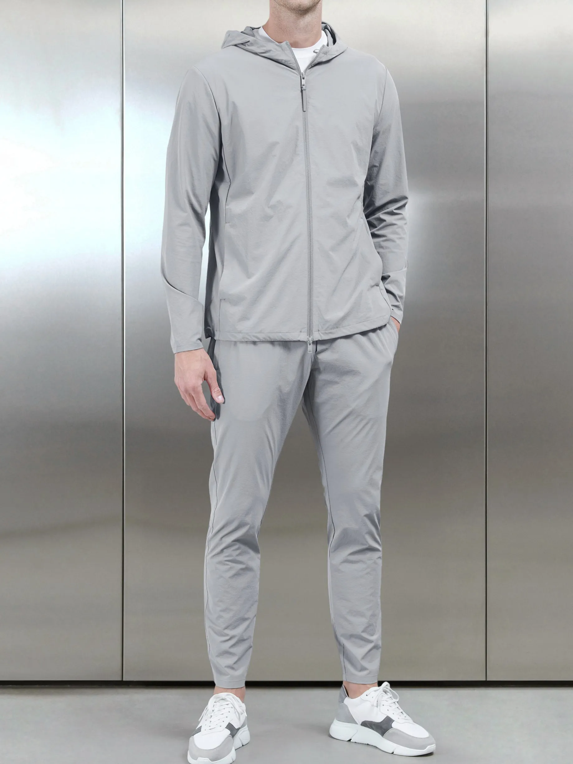 Active Technical Windbreaker - Mid Grey
