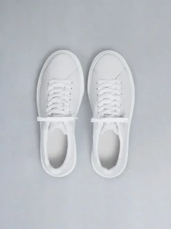 Basic Essential Leather Trainer - Triple White