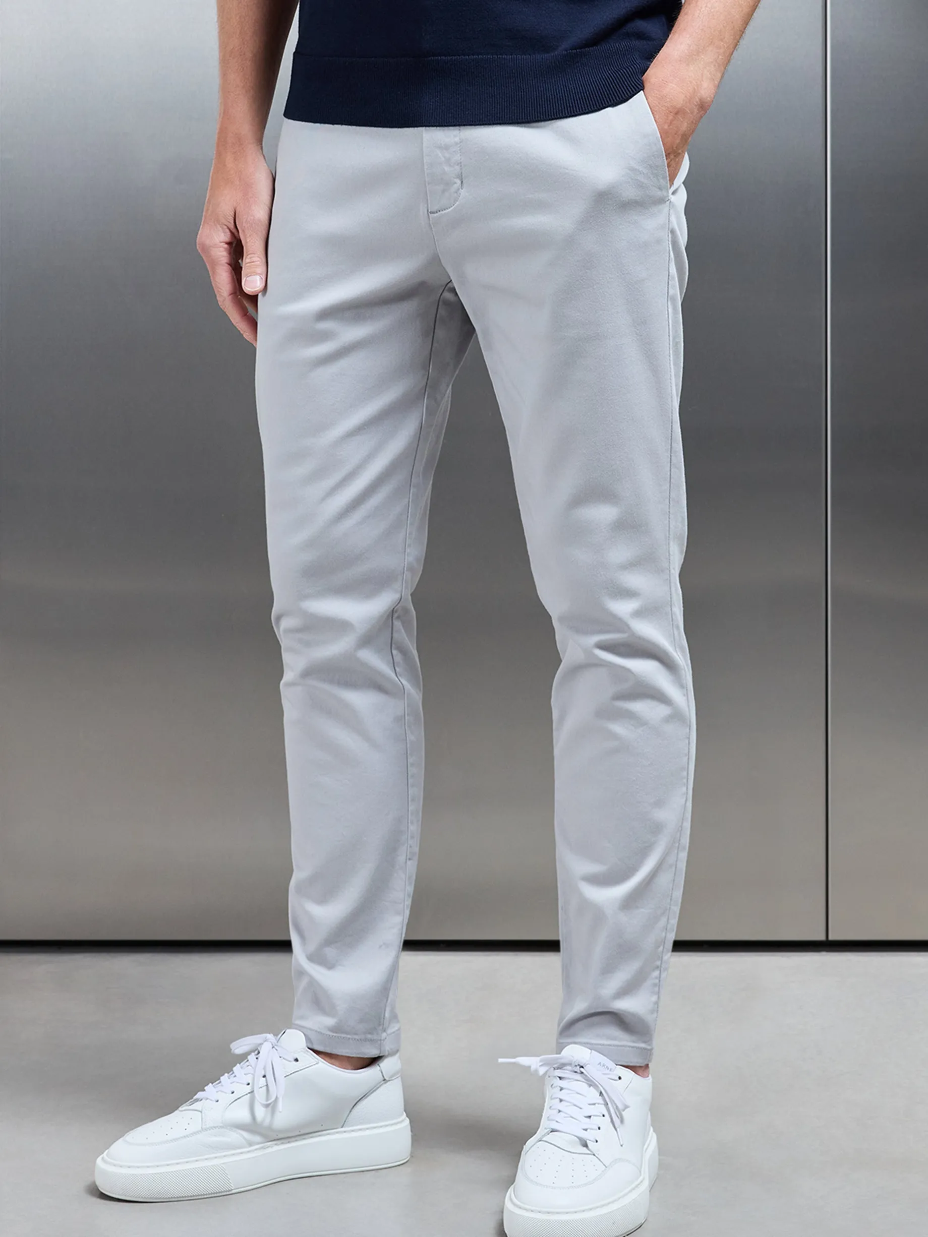Chino Trouser - Mid Grey