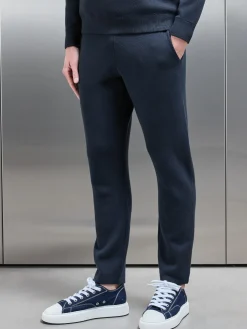 Chunky Knitted Jogger - Navy