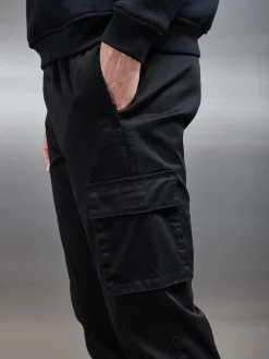 Cotton Cargo Pant - Black