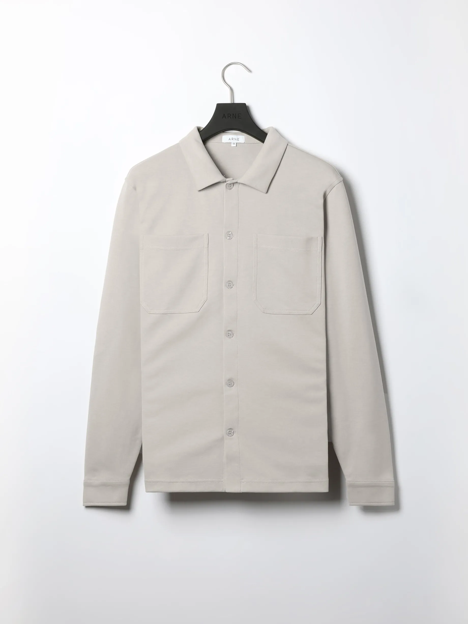 Cotton Jersey Overshirt - Stone