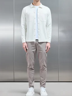 Cotton Jersey Overshirt - Off White