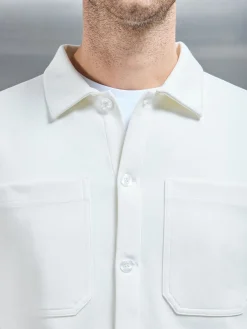 Cotton Jersey Overshirt - Off White
