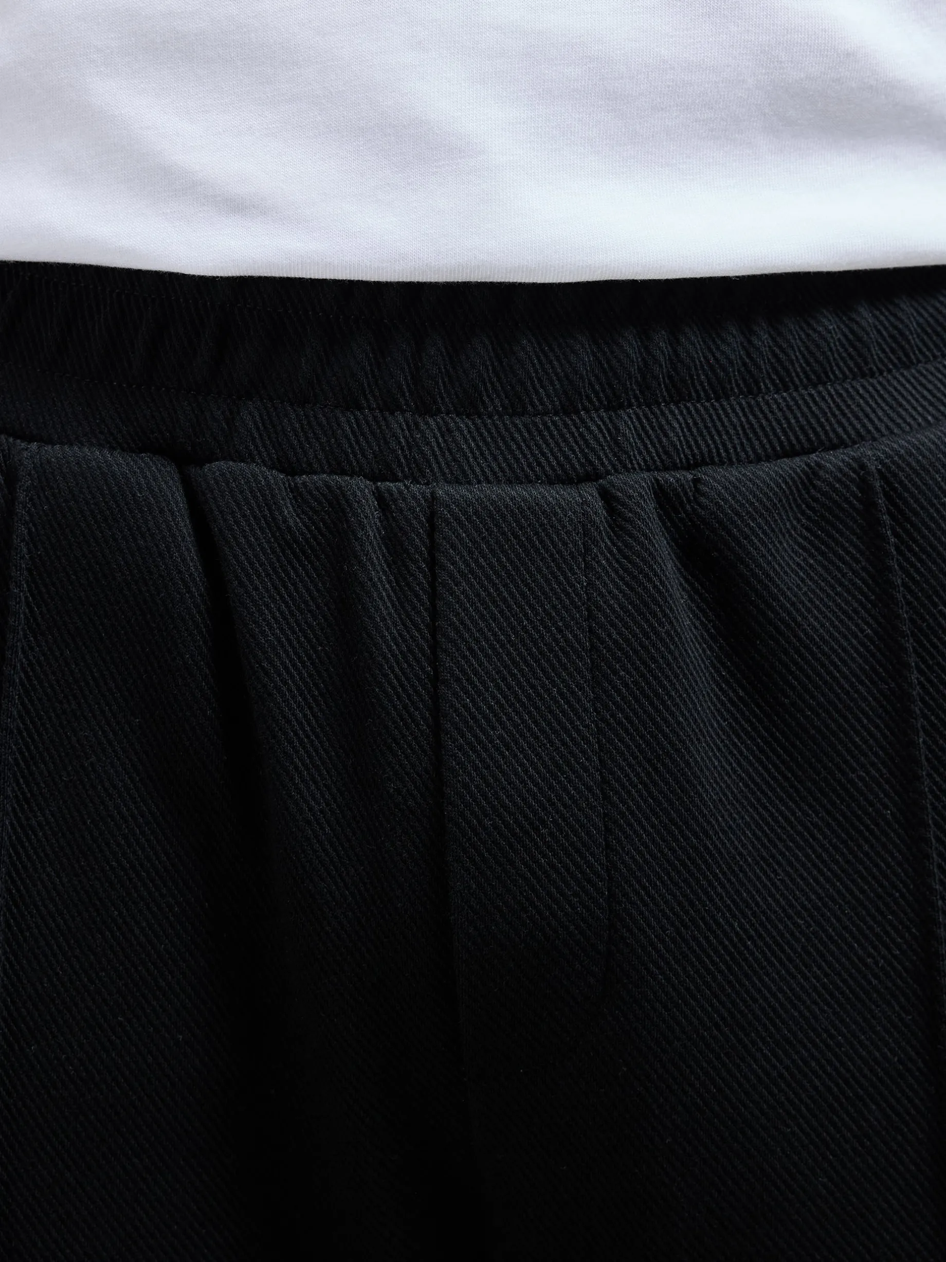 Cotton Twill Trouser - Black