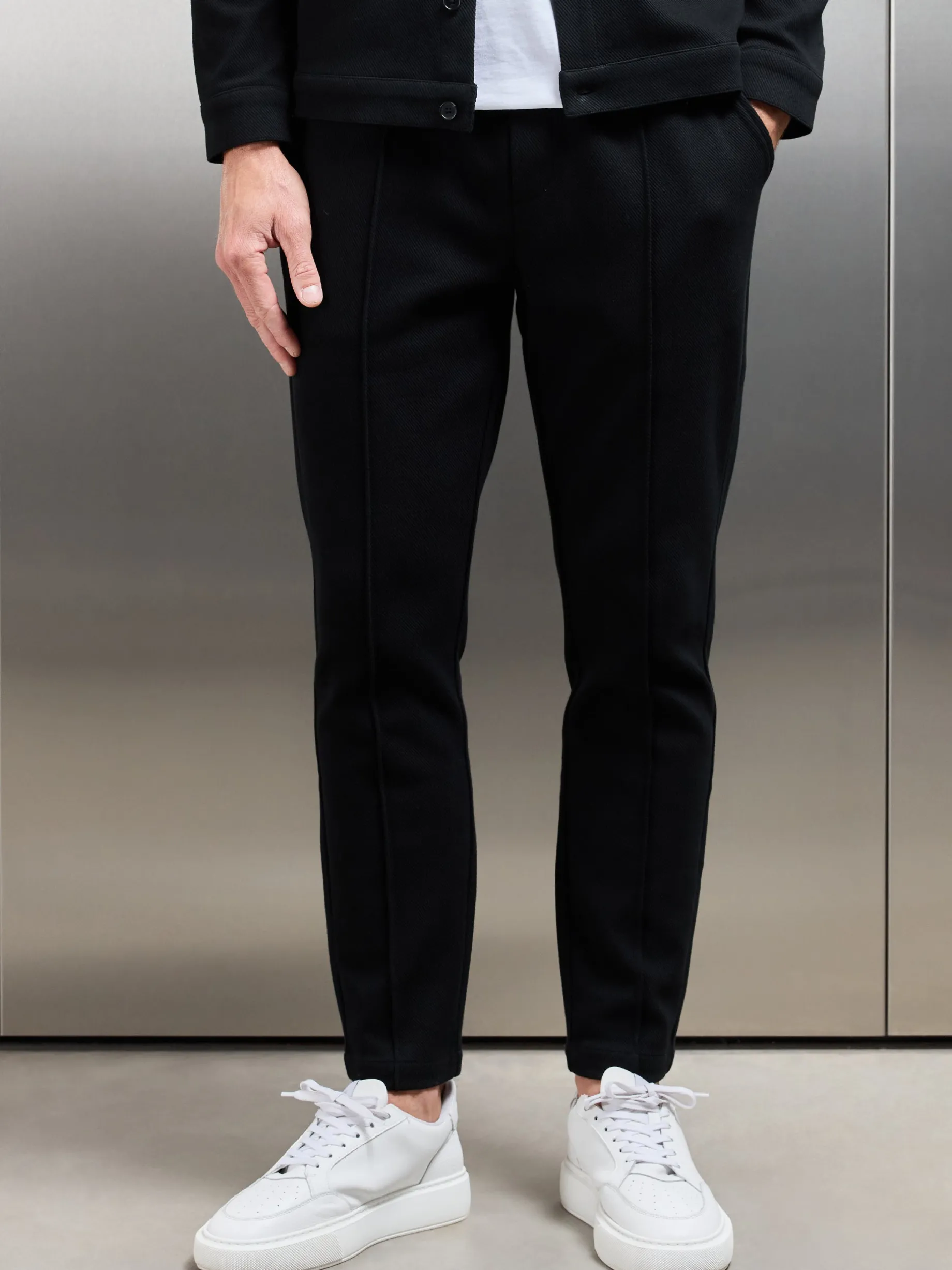Cotton Twill Trouser - Black