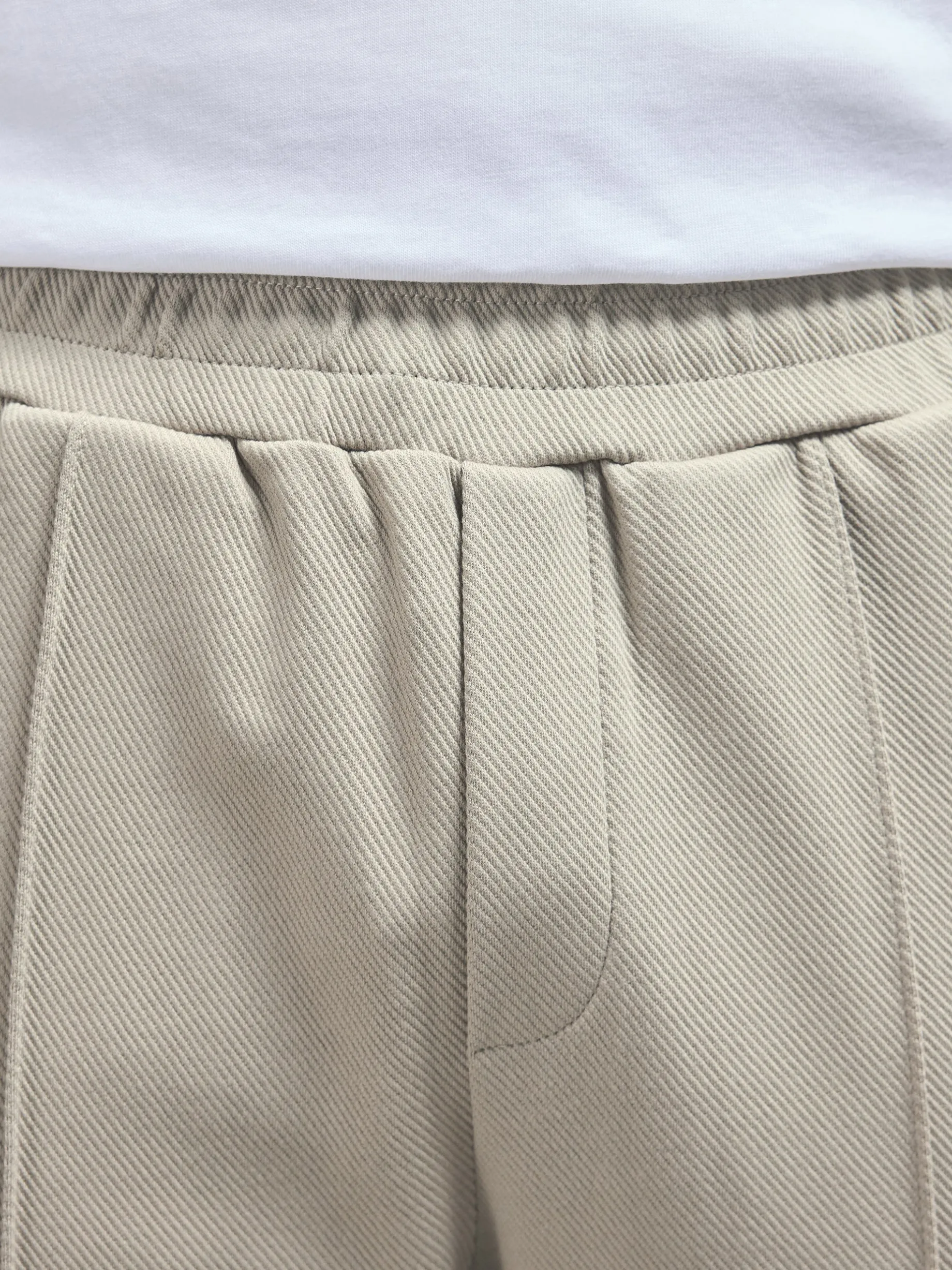 Cotton Twill Trouser - Stone
