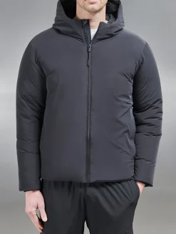Down Padded Windbreaker - Black