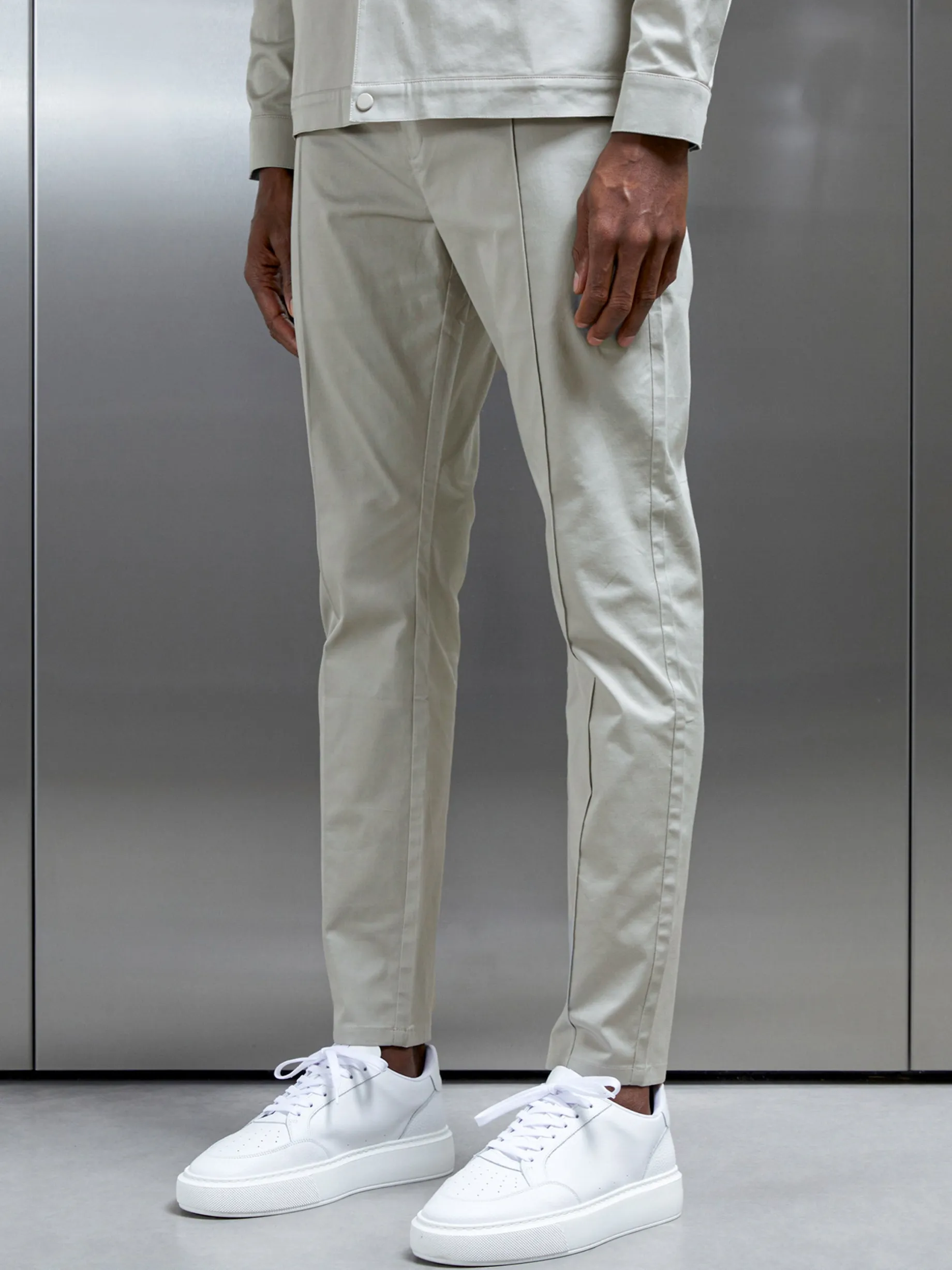 Essential Drawstring Trouser - Stone