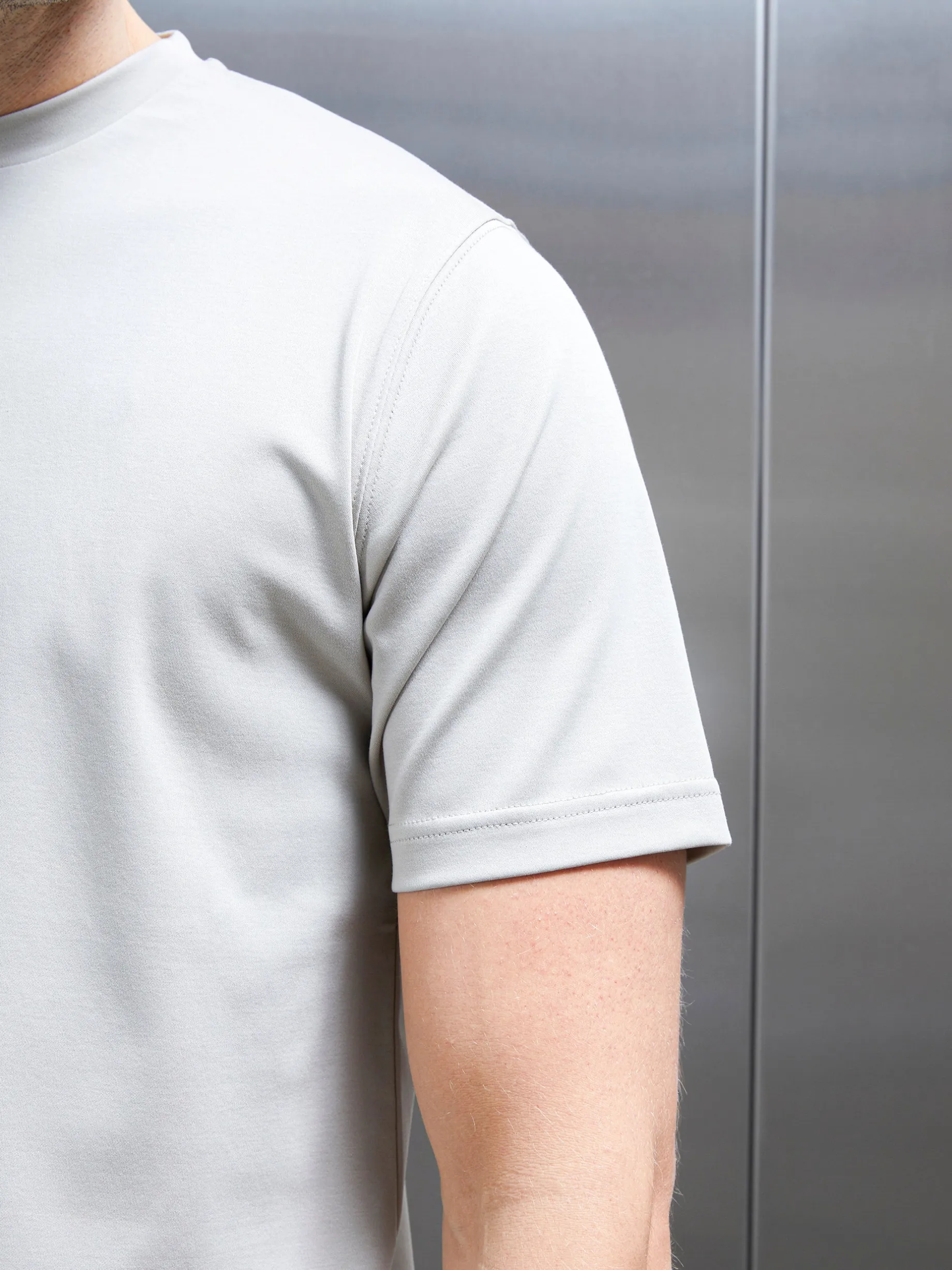 Essential Interlock T-Shirt - Stone