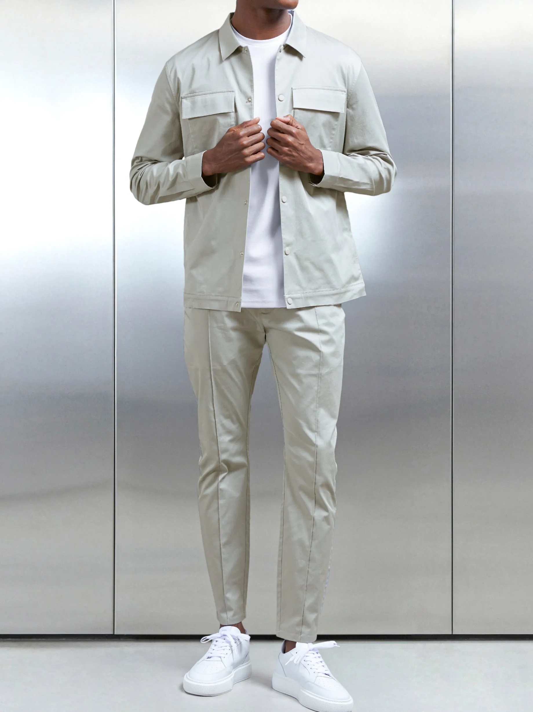 Essential Overshirt - Stone