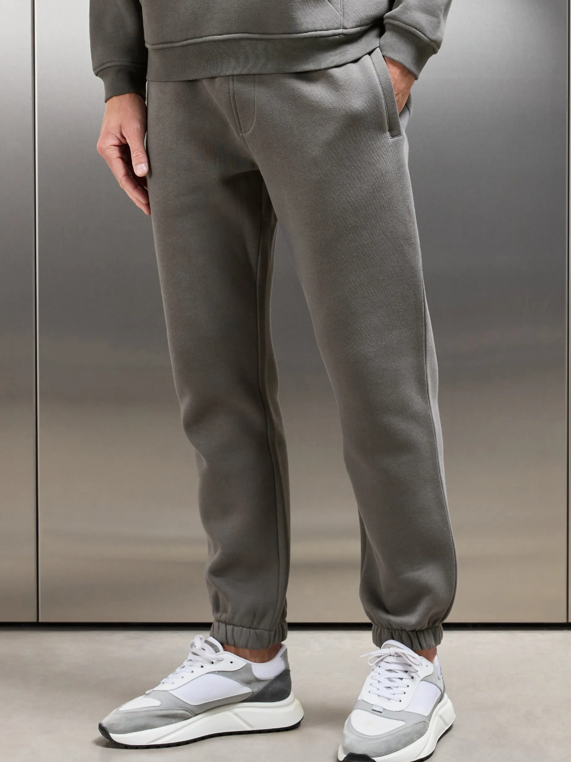 Essential Relaxed Fit Cuffed Jogger - Grey