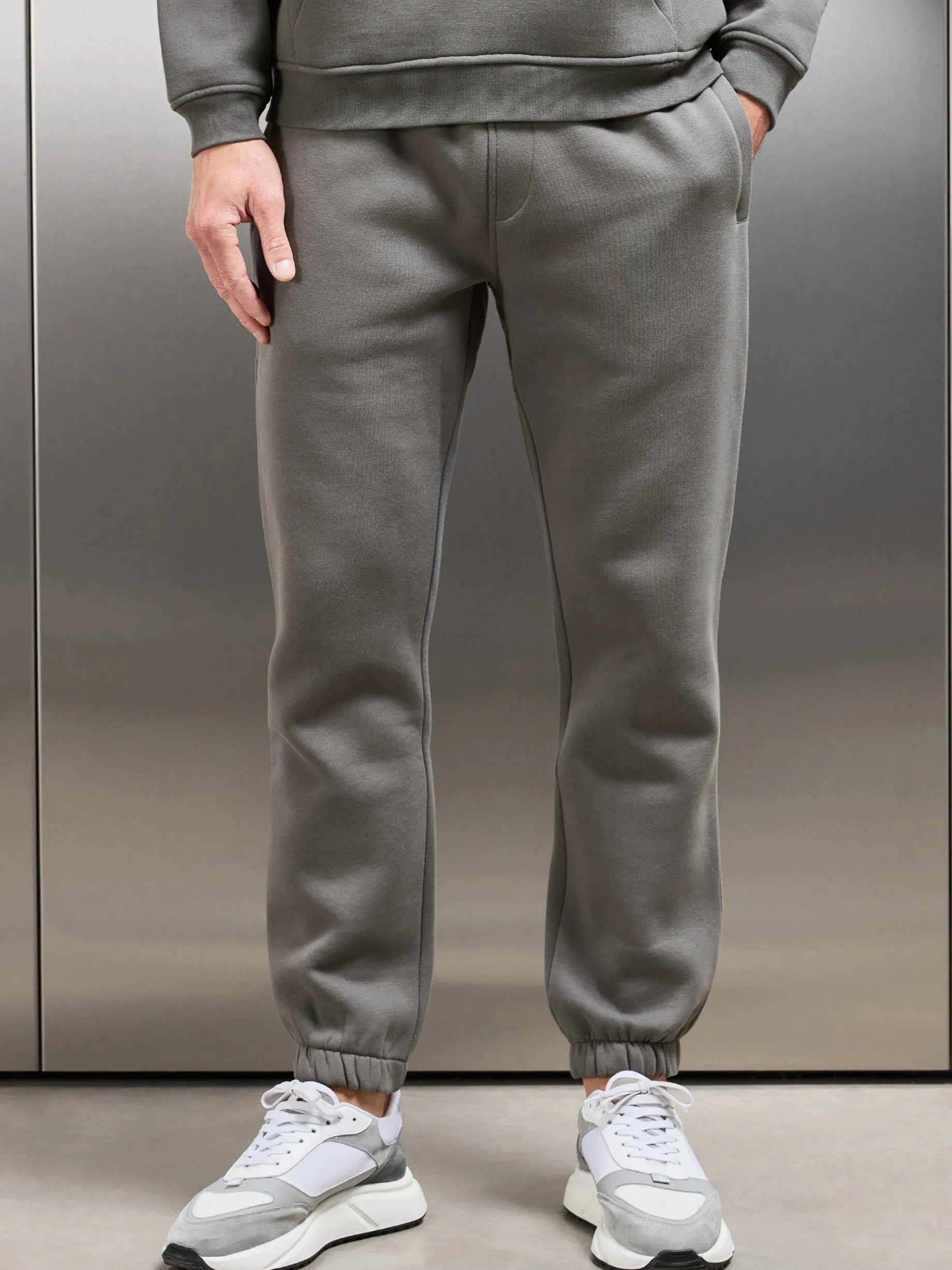 Essential Relaxed Fit Cuffed Jogger - Grey
