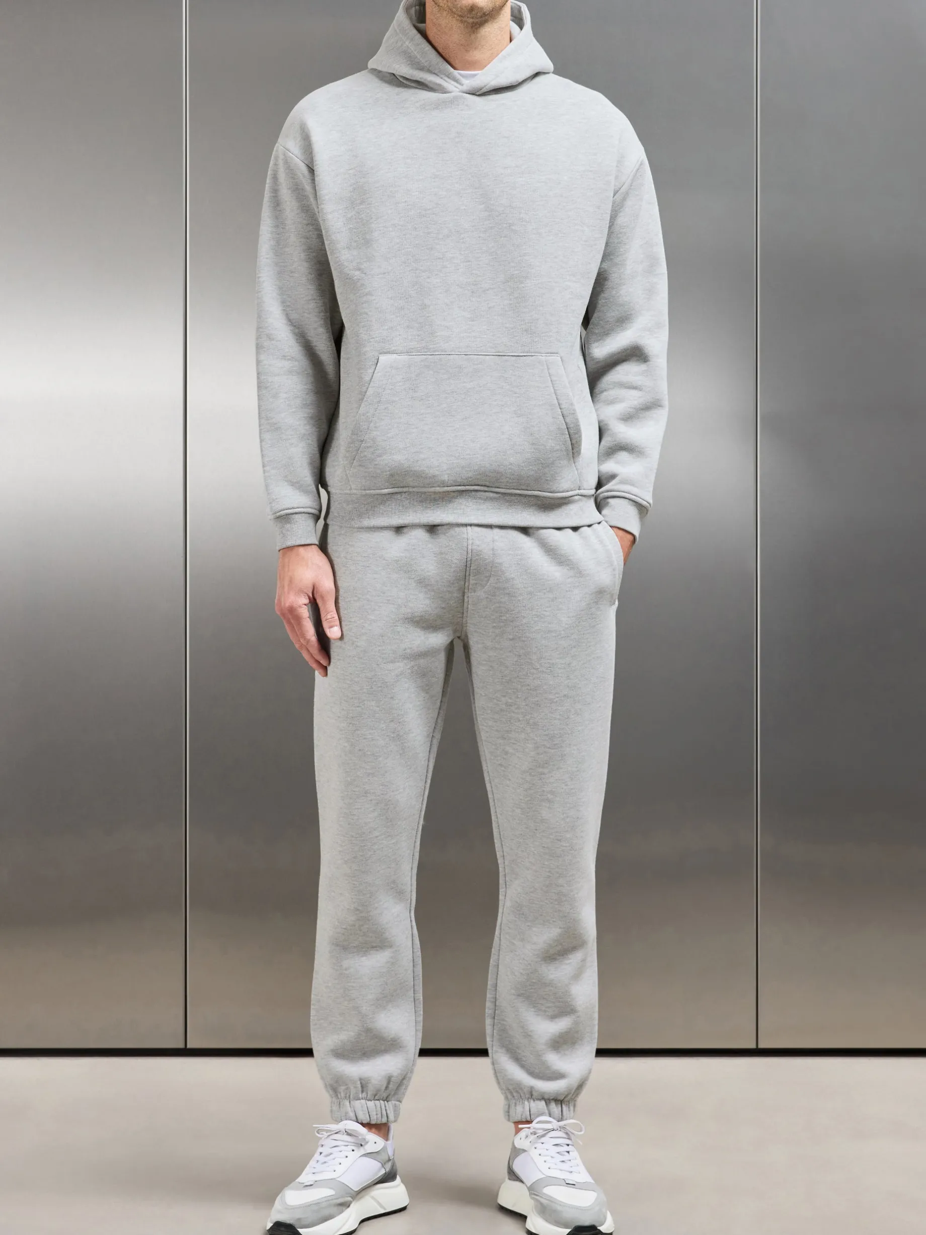 Essential Relaxed Fit Cuffed Jogger - Marl Grey