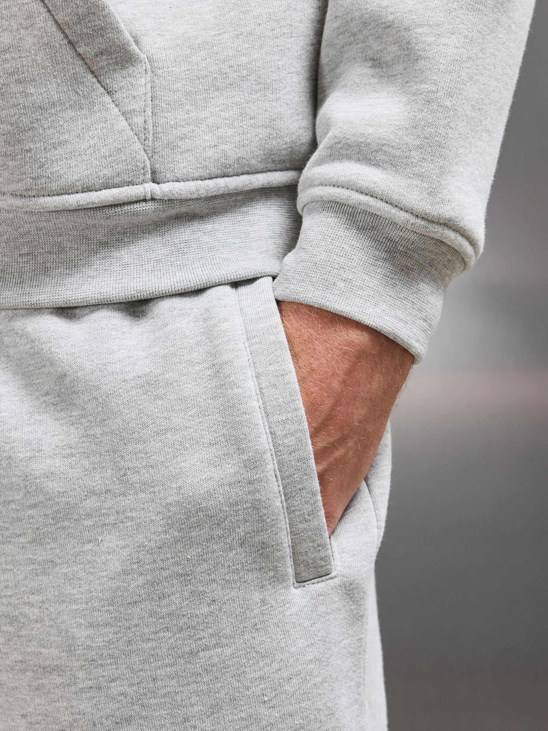 Essential Relaxed Fit Cuffed Jogger - Marl Grey