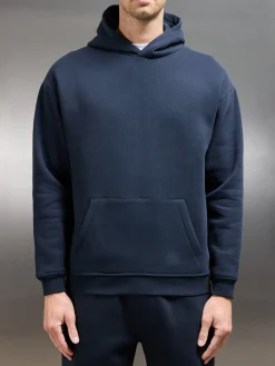 Essential Relaxed Hoodie - Navy