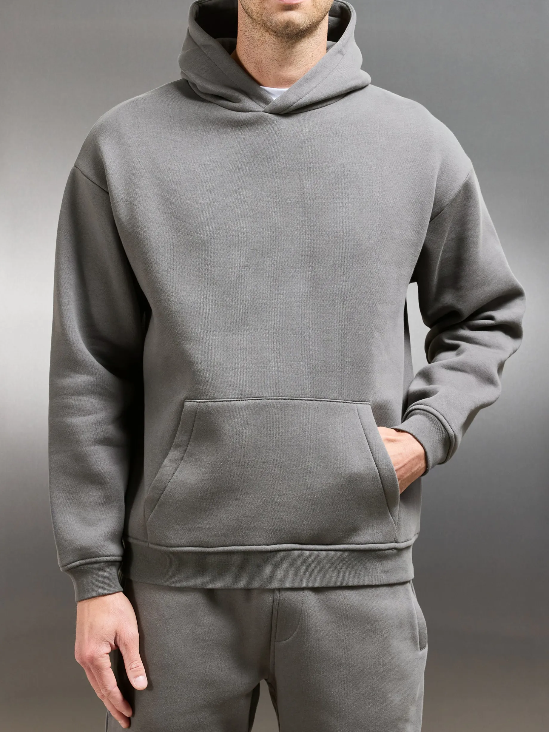 Essential Relaxed Hoodie - Grey