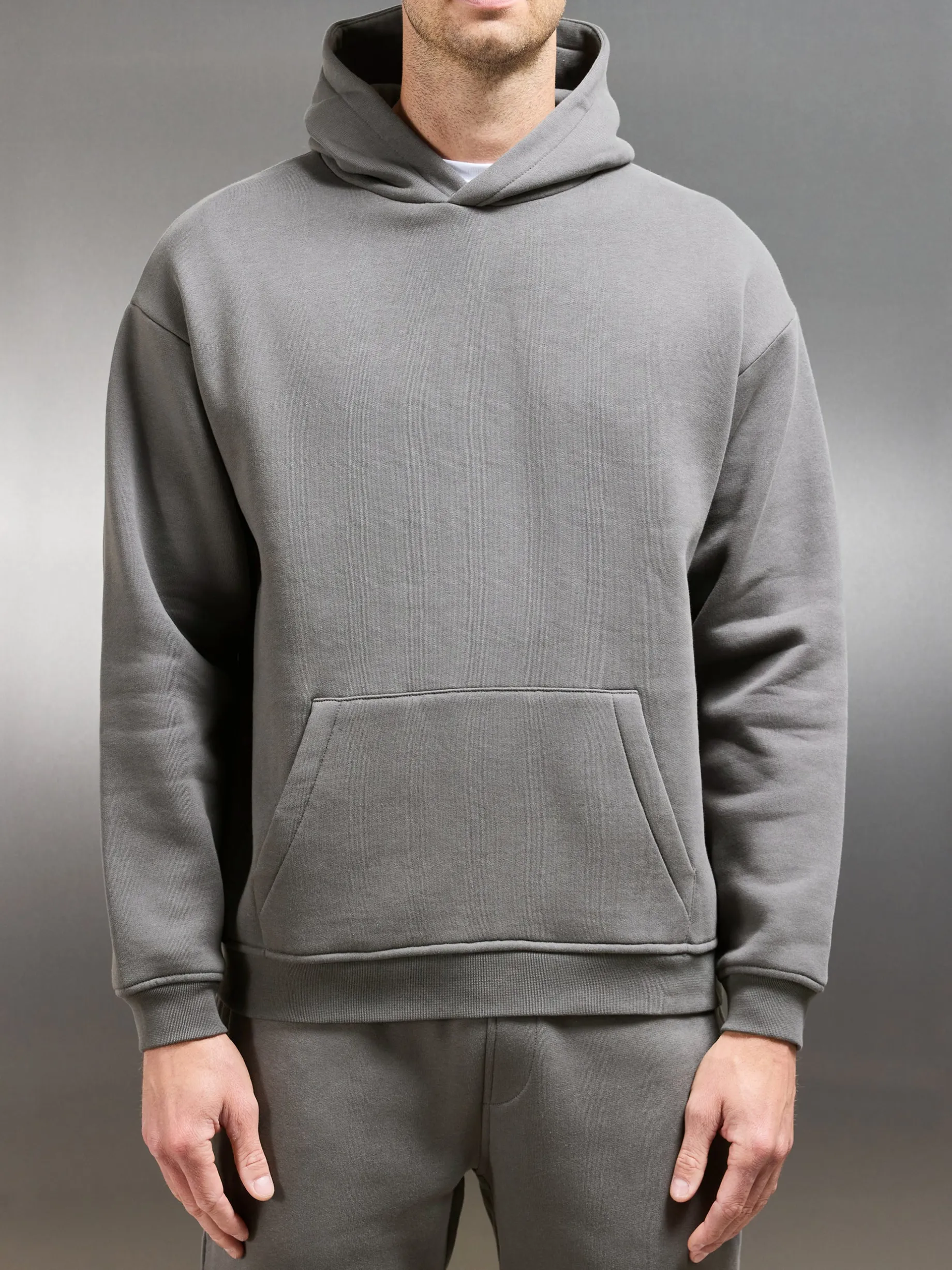 Essential Relaxed Hoodie - Grey