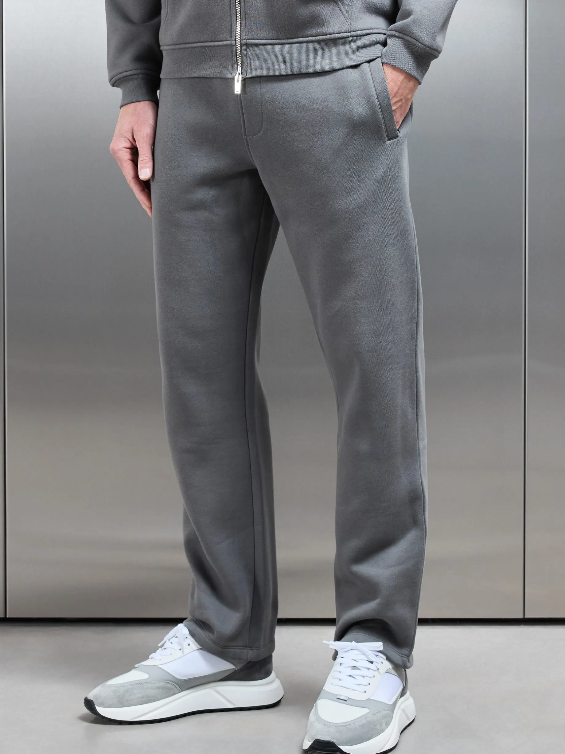 Essential Straight Leg Jogger - Grey