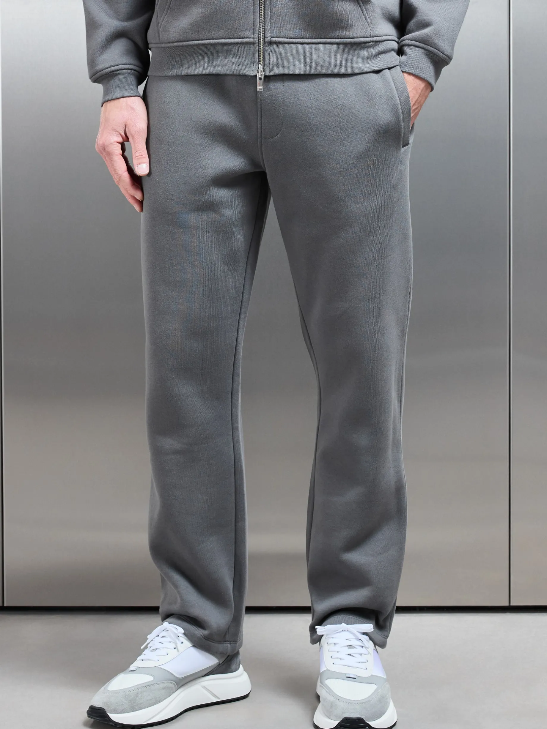 Essential Straight Leg Jogger - Grey