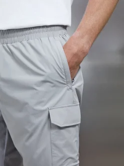 Flat Pocket Technical Cargo Short - Mid Grey