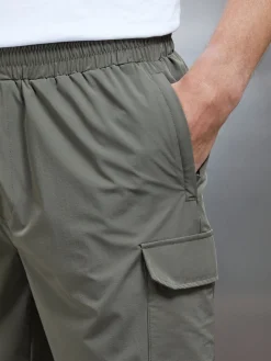 Flat Pocket Technical Cargo Short - Olive