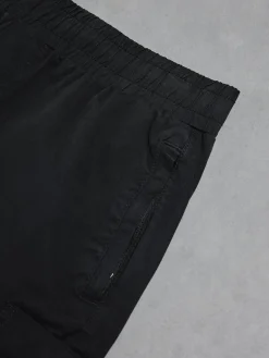 Garment Dye Cargo Short - Black