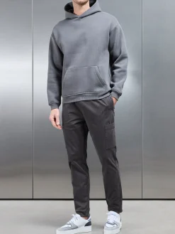 Garment Dye Cotton Cargo Pant - Grey