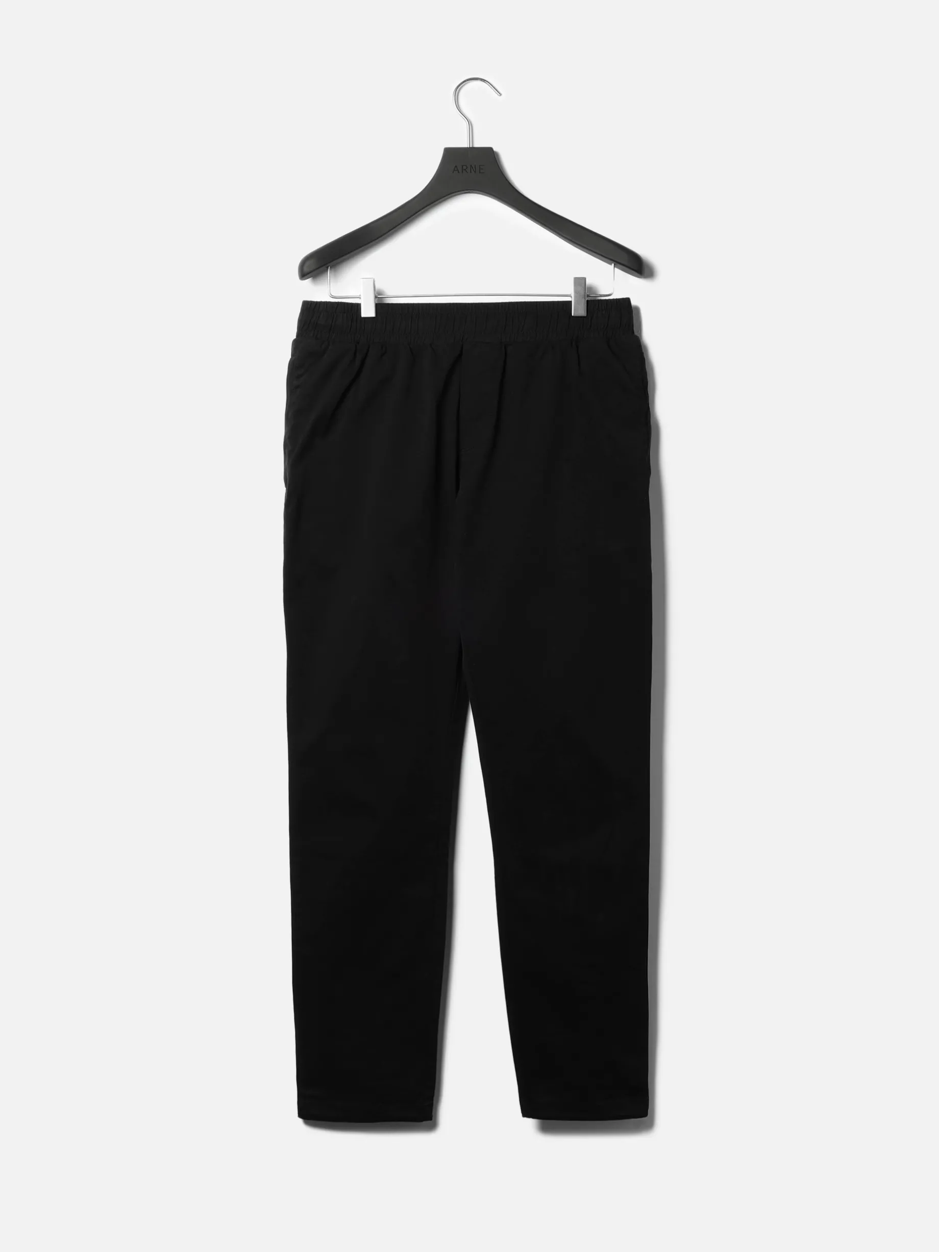 Garment Dye Cotton Trouser - Black