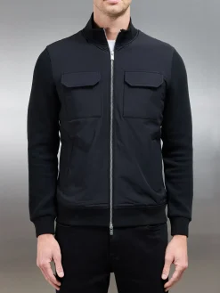 Hybrid Cargo Jacket - Black