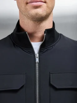 Hybrid Cargo Jacket - Black