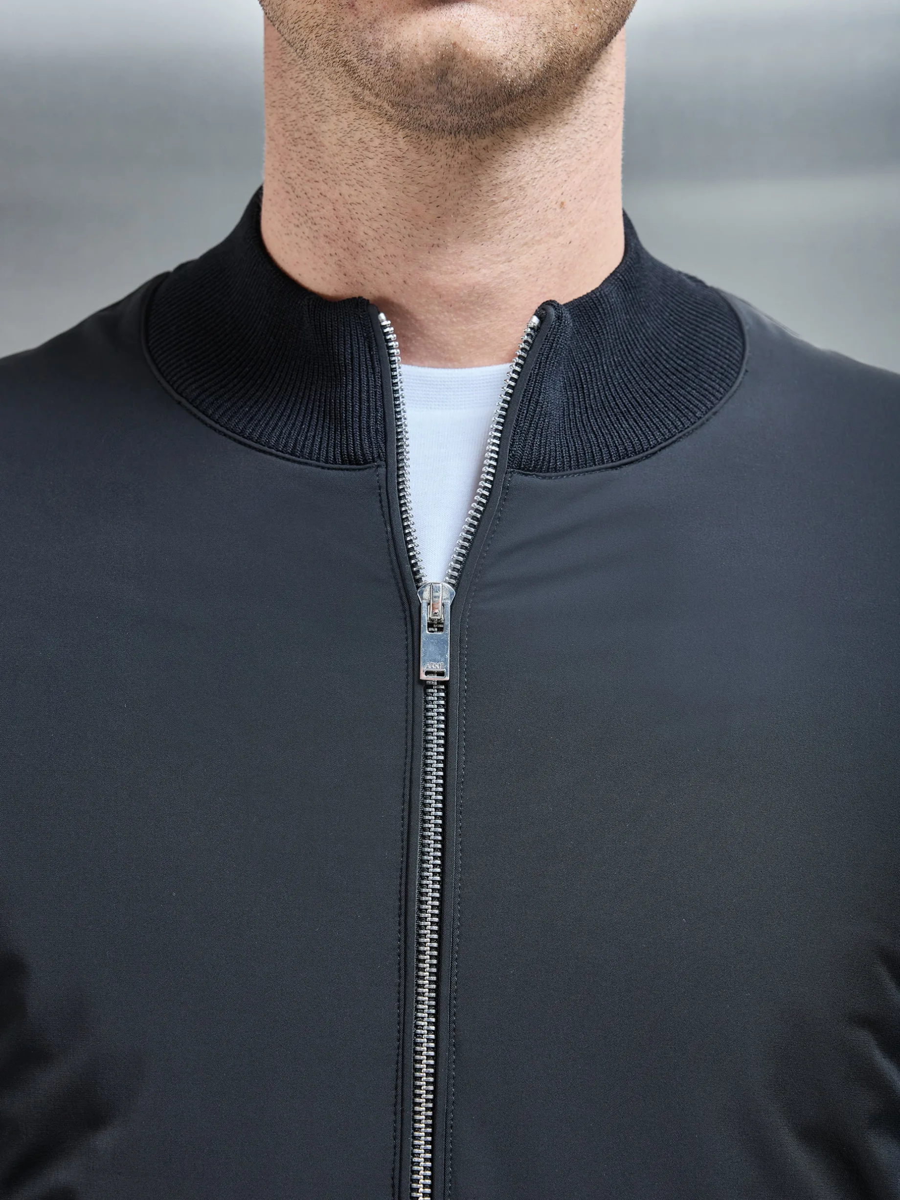 Hybrid Knitted Jacket - Black