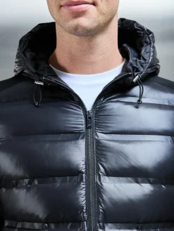 Hybrid Puffer Jacket - Black