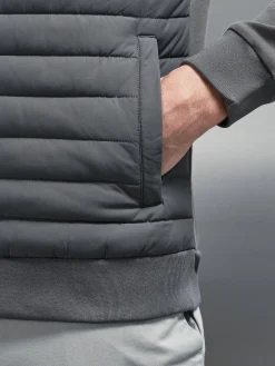 Hybrid Quilted Jacket - Grey