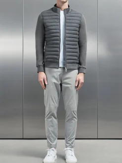 Hybrid Quilted Jacket - Grey