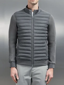 Hybrid Quilted Jacket - Grey