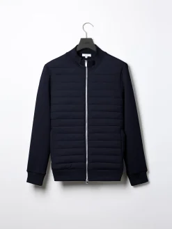 Hybrid Quilted Jacket - Navy