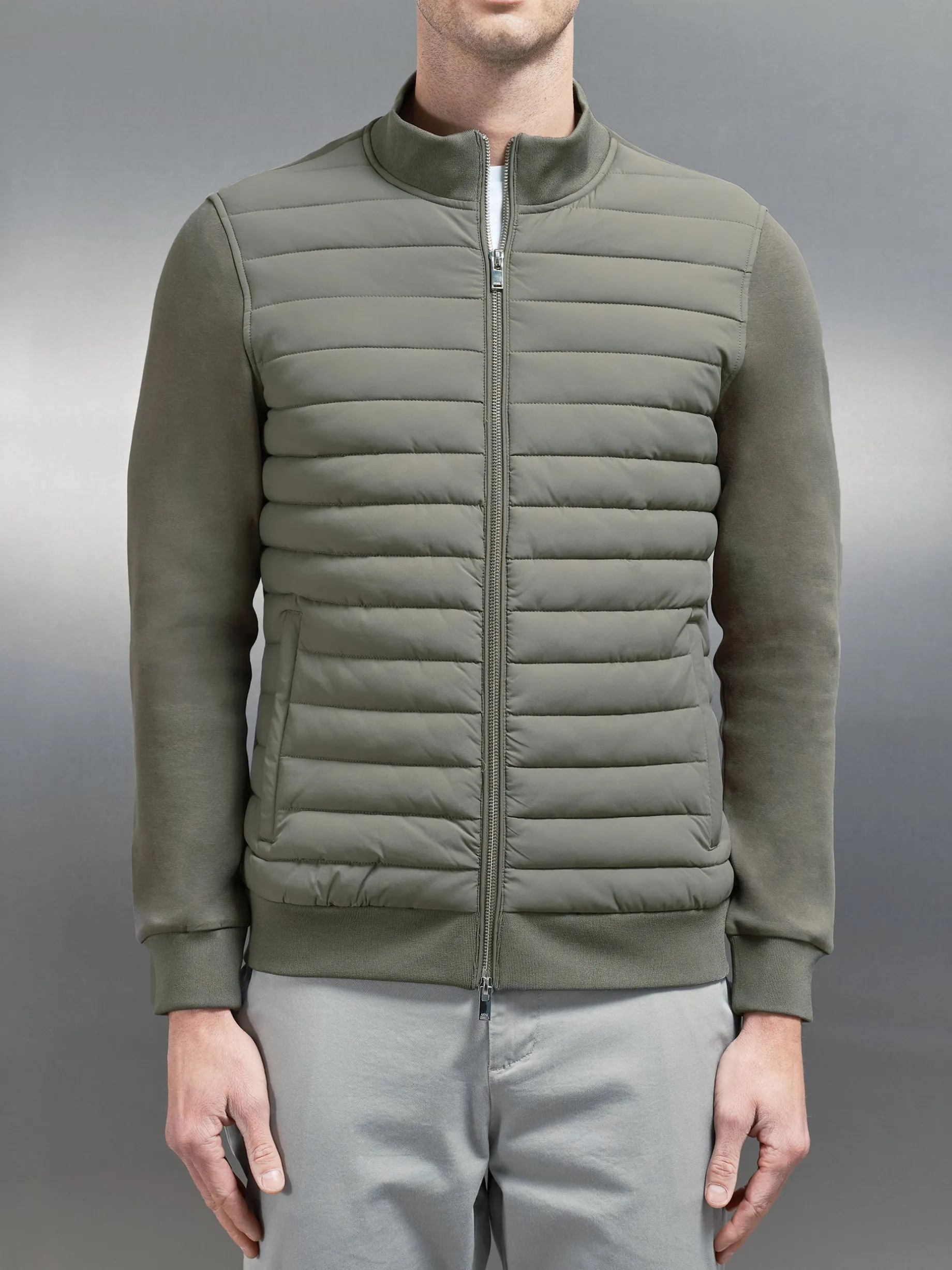 Hybrid Quilted Jacket - Sage