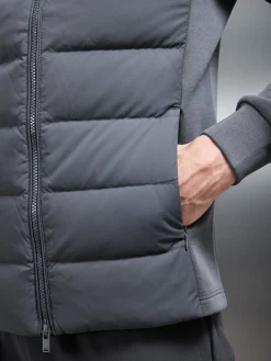 Hybrid Technical Puffer Jacket - Grey
