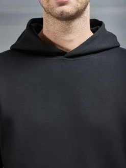 Interlock Jersey Essential Hoodie - Black
