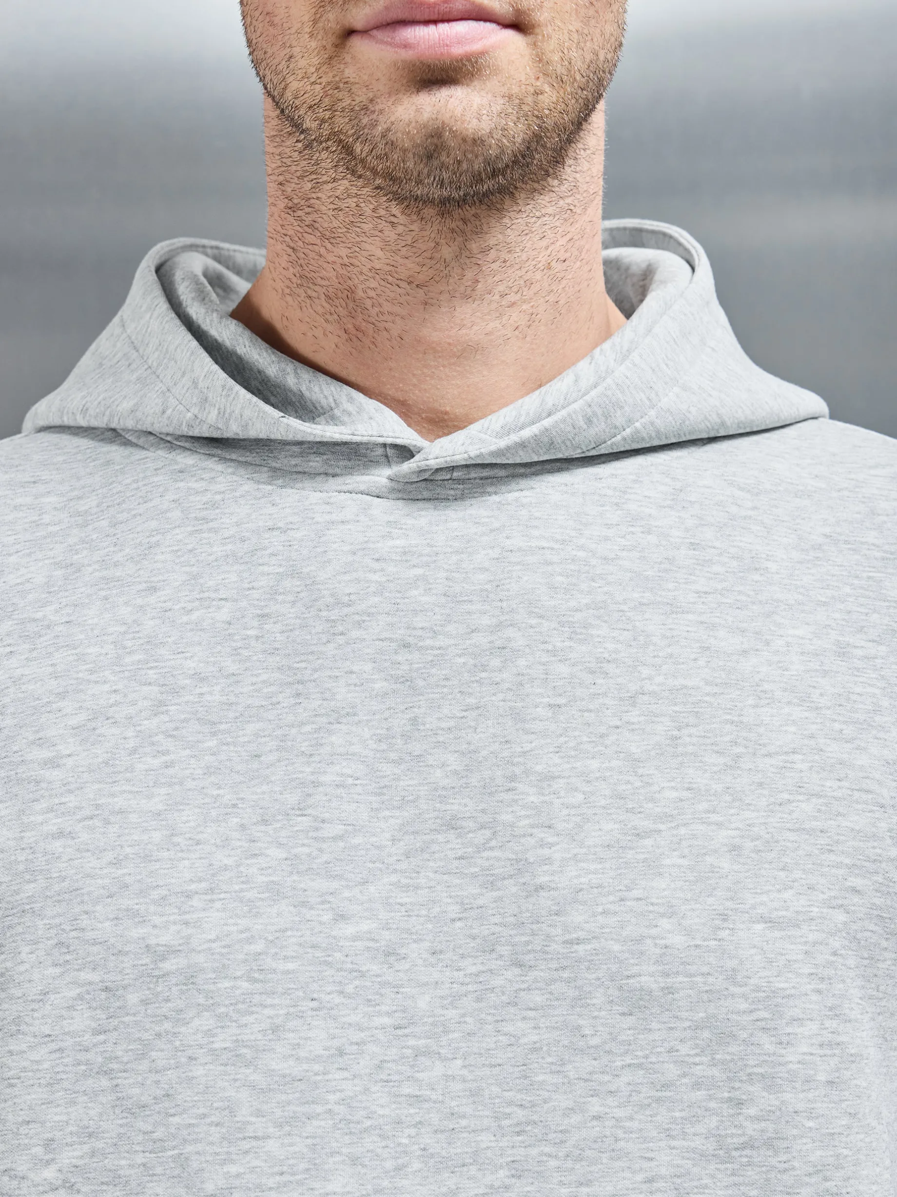Interlock Jersey Essential Hoodie - Marl Grey