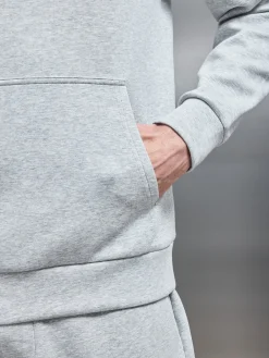 Interlock Jersey Essential Hoodie - Marl Grey
