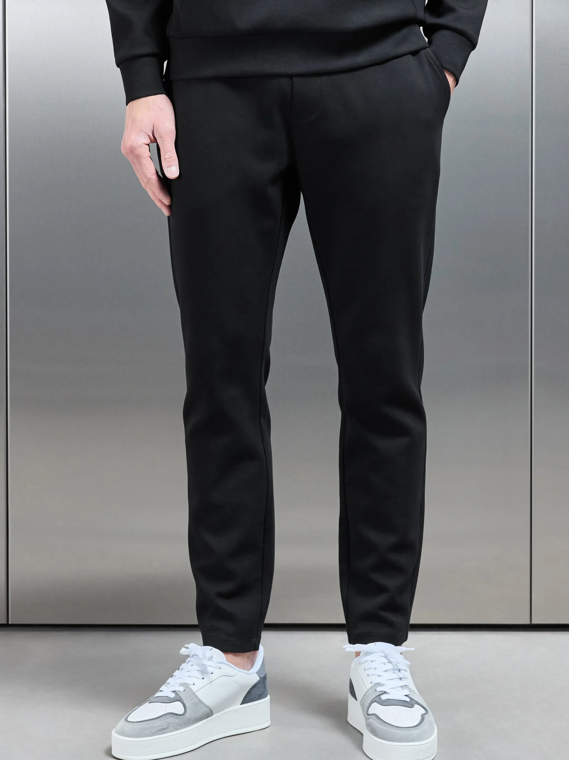 Interlock Jersey Essential Jogger - Black