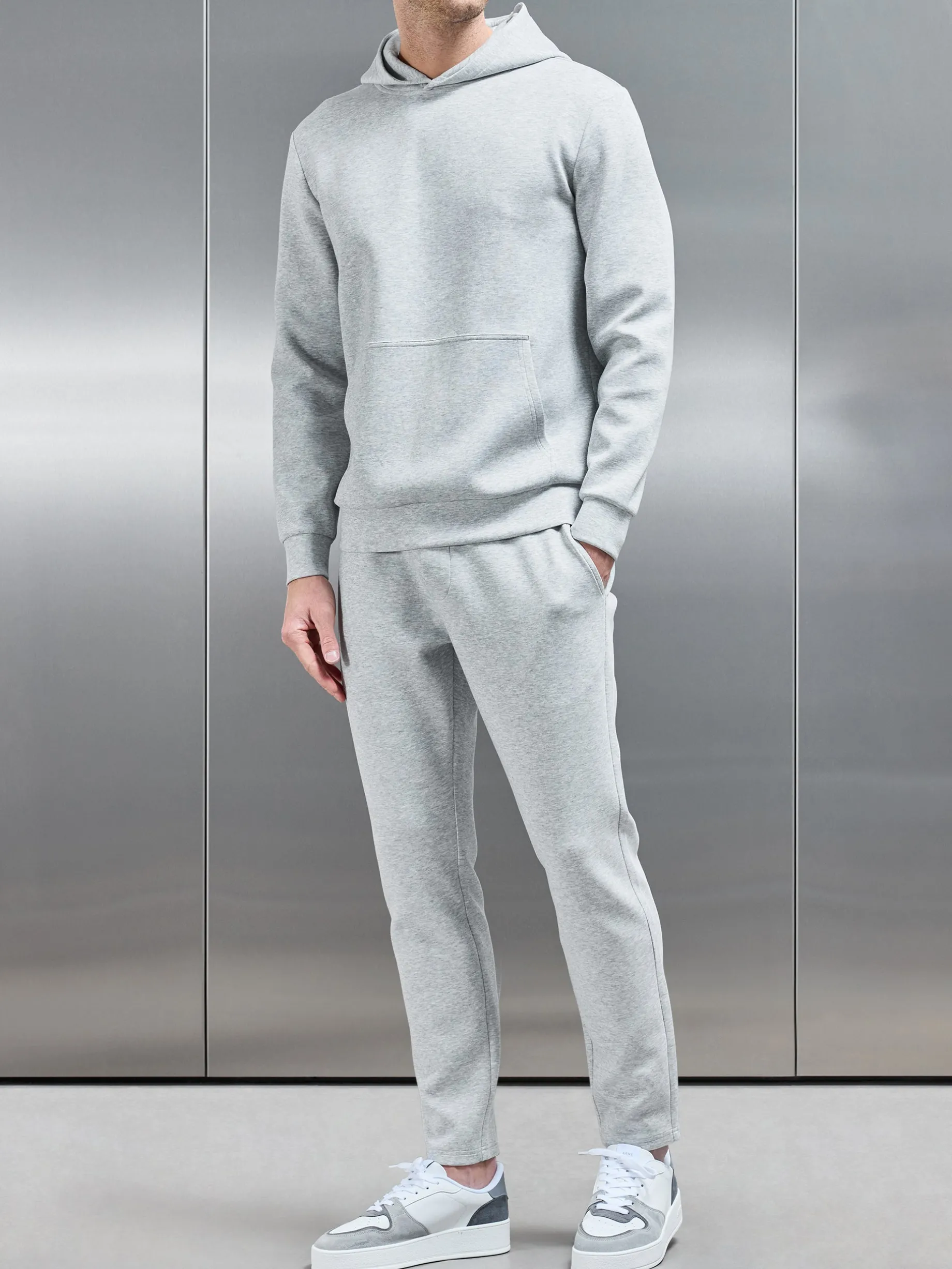 Interlock Jersey Essential Jogger - Marl Grey